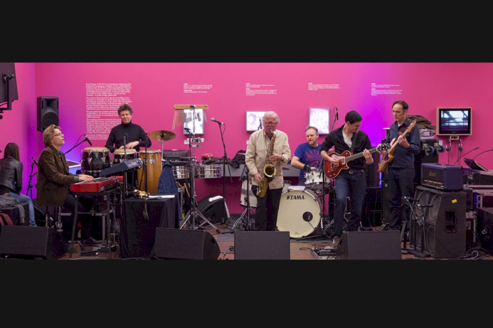 Jazzmusiker Klaus Doldinger mit seiner Band Passport Eröffnungsabend der Ausstellung 