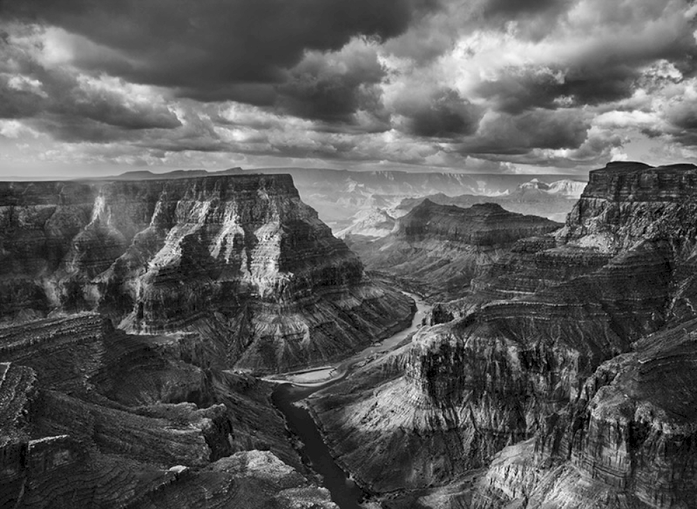 View of the junction of the Colorado and the Little Colorado from the Navajo territory. The Grand Canyon National Park begins after this junction. Arizona. USA. 2010. © Sebastião Salgado / Amazonas images