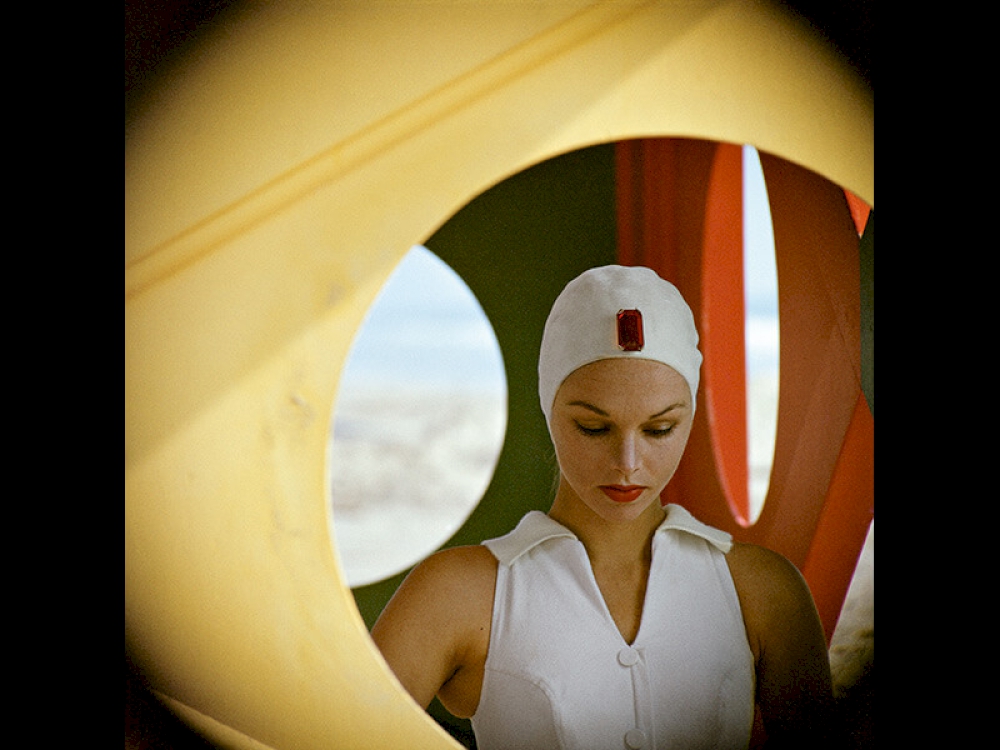 Jeweled Cap, Malibu, California, 1958 - Photograph by Gordon Parks ©The Gordon Parks Foundation