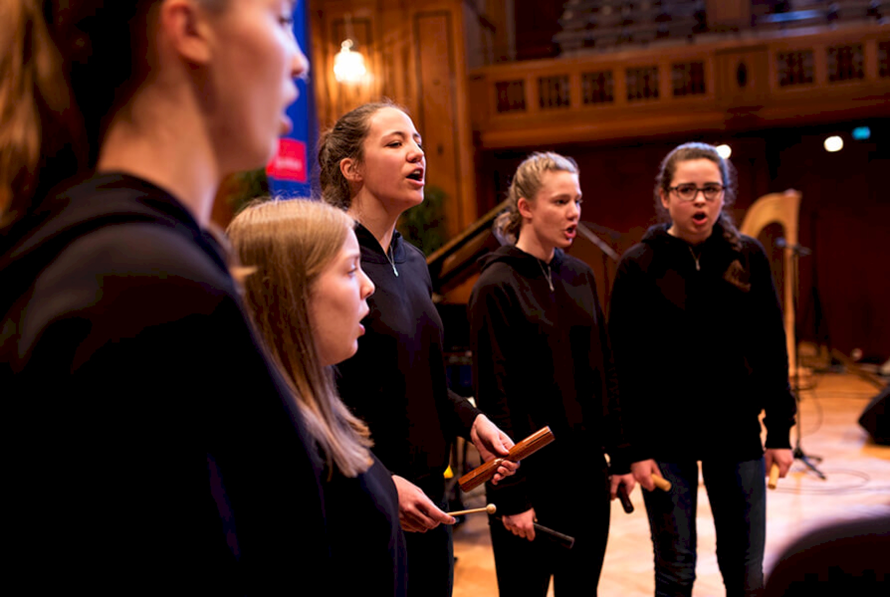 Ausgezeichnet mit dem Sonderpreis für die herausragende Interpretation eines zeitgenössischen Werks: Das Ensemble Chiave beim Bayerischen Landeswettbewerb. Foto: Astrid Ackermann Ausgezeichnet mit dem Sonderpreis für die herausragende Interpretation eines zeitgenössischen Werks: Das Ensemble Chiave beim Bayerischen Landeswettbewerb. Foto: Astrid Ackermann