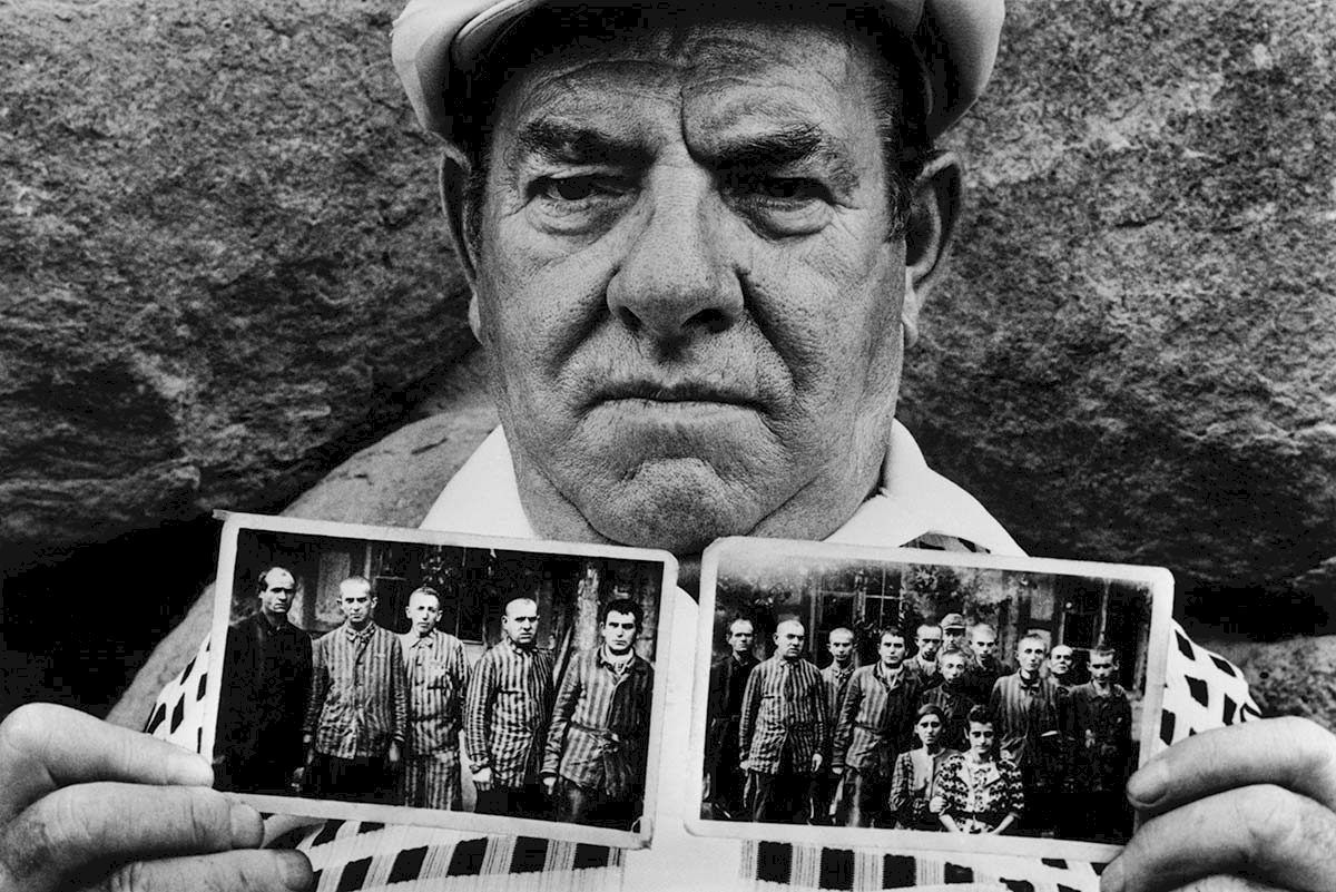 A survivor of a concentration camp at the First Worldwide meeting of Holocaust survivors. Jerusalem, Israel, June 1981 © Patrick Zachmann/Magnum Photos