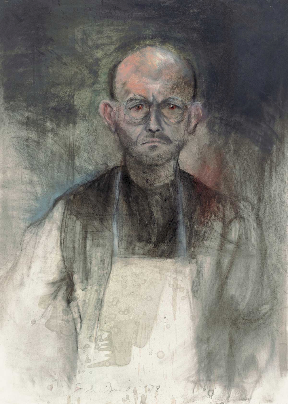 © Jim Dine, Selbstporträt mit Schürze, 1978