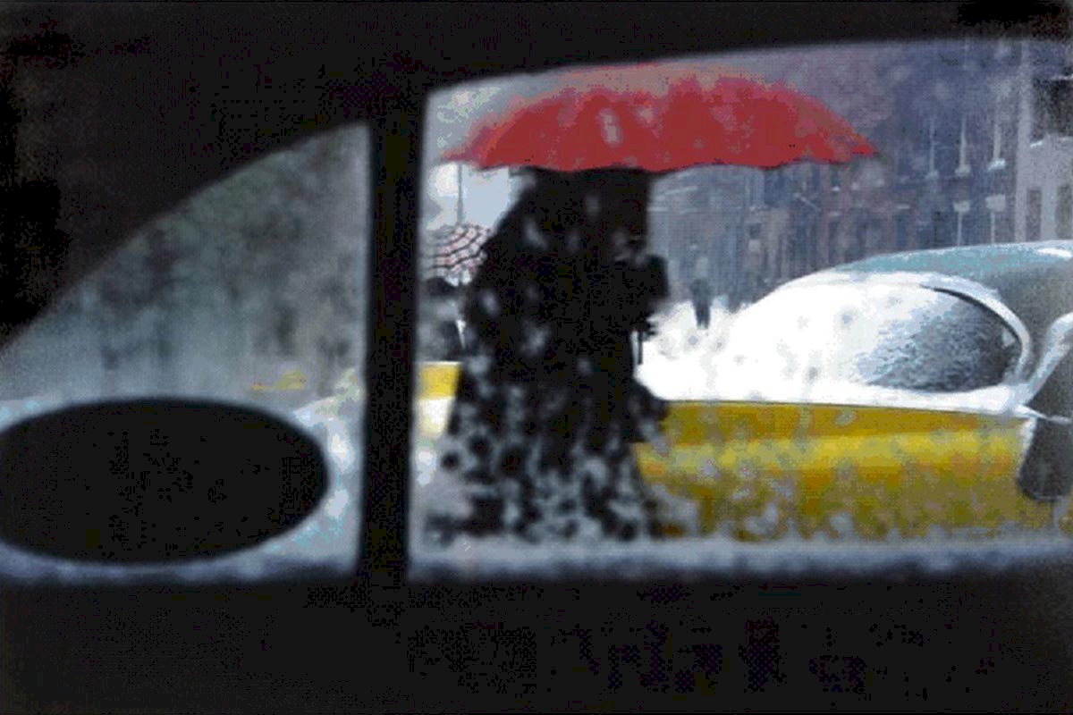 Saul Leiter, The Red Umbrella, New York City, 1959, © The Saul Leiter Foundation 2018/2019