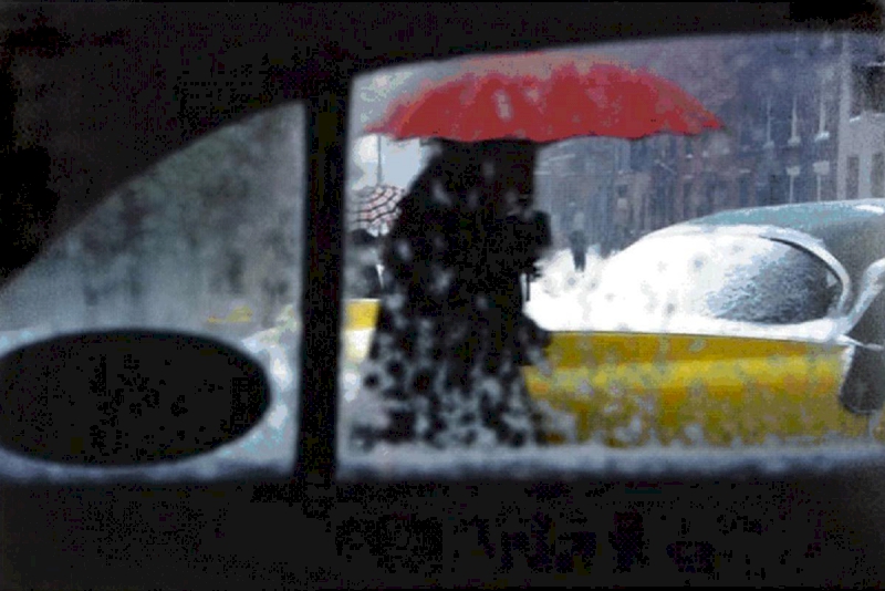 Saul Leiter, The Red Umbrella, New York City, 1959, © The Saul Leiter Foundation 2018/2019