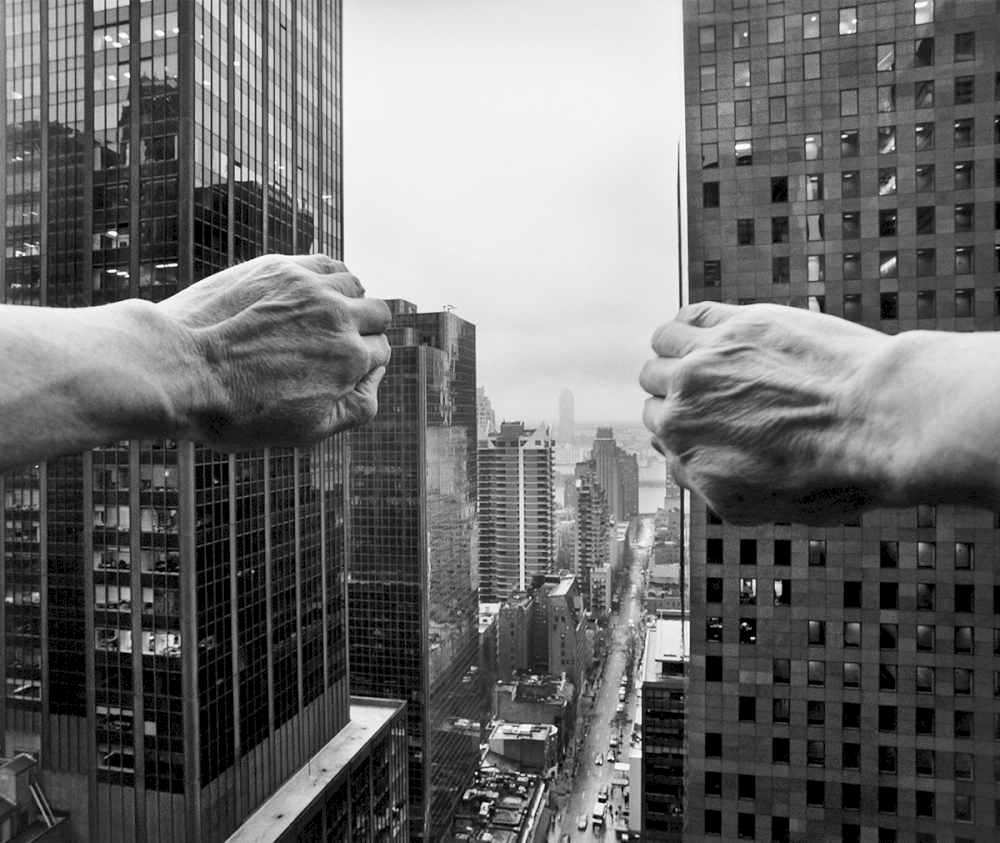 Self-portrait from the Shelton Hotel Looking East, 2005 © Arno Rafael Minkkinen